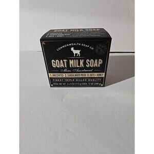 Goat Milk Soap Pack Of 3 Commonwealth Soap Co. Finest Triple Milled Quality Mens